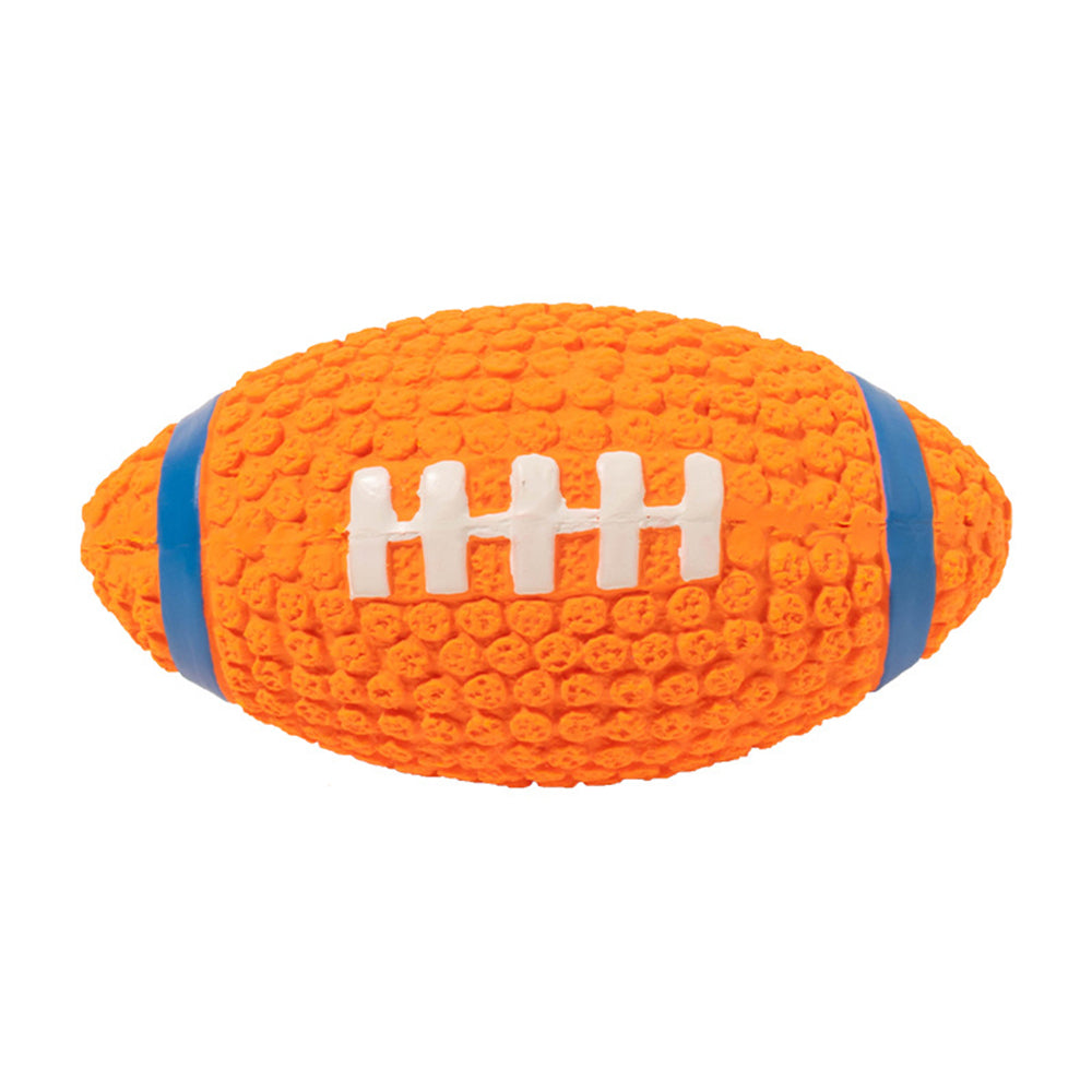 Hundespielzeug Rugby-Form mit Quietscher