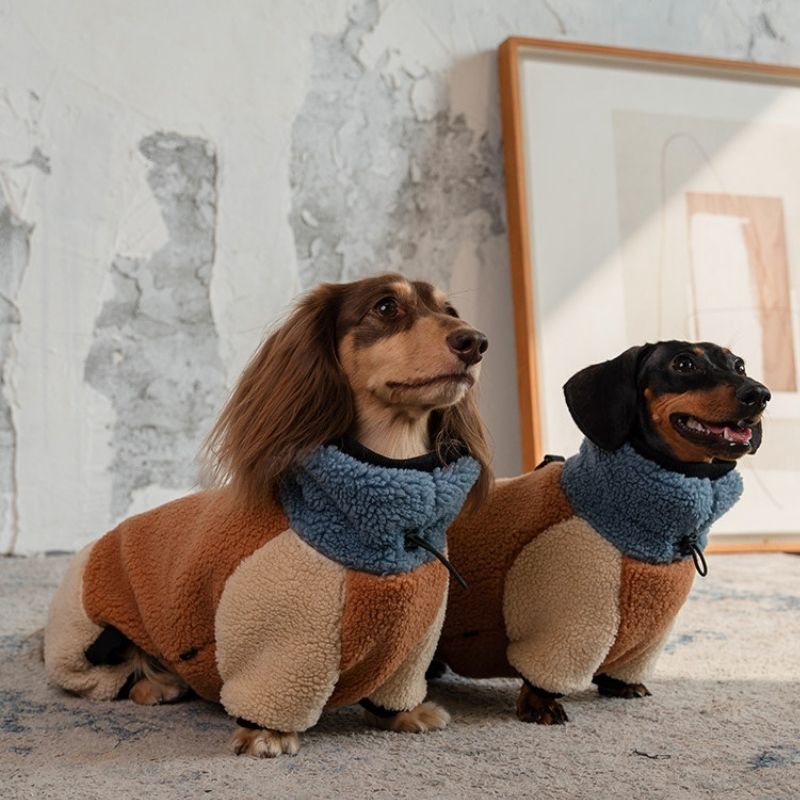 Dachshund-Fleece-Winter-Einteiler