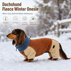 Dachshund Fleece Winter Onesie