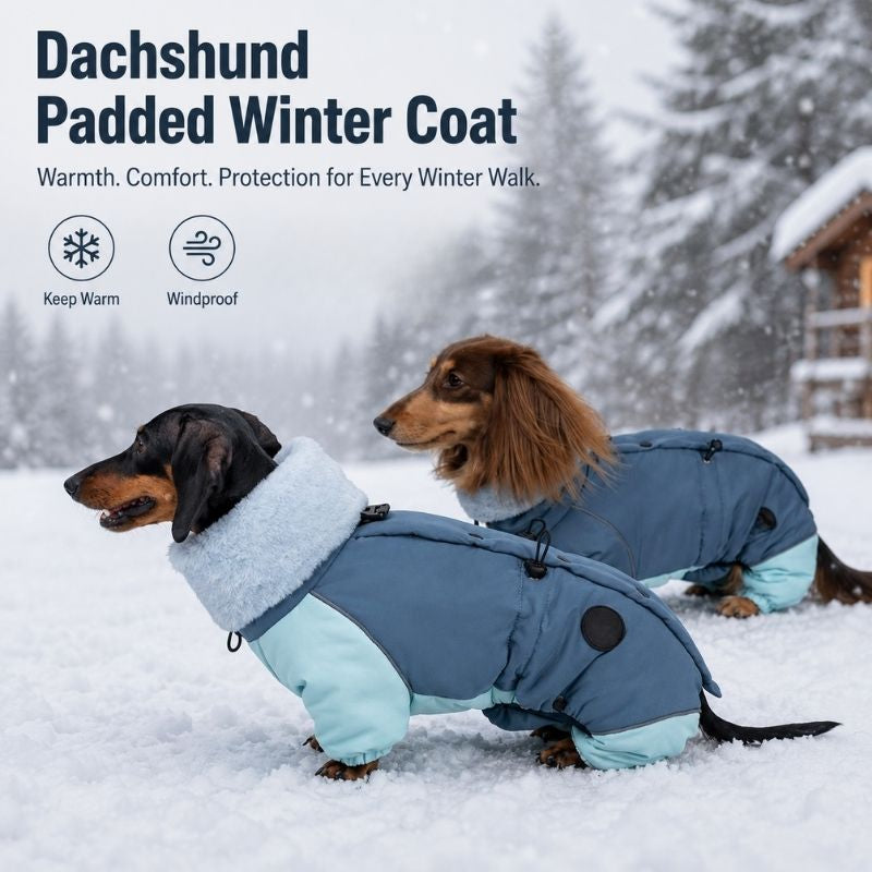 Dachshund-Fleece-Winter-Einteiler